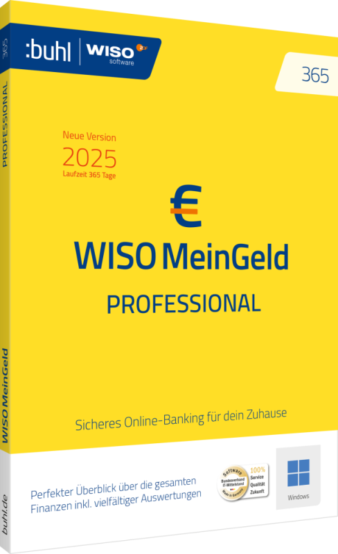 WISO Mein Geld Professional 365 (Version 2026)